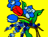 Disegno Mazzo di fiori pitturato su Chiara Belmonte