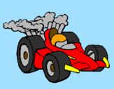 Disegno Auto di Formula 1  pitturato su federico t