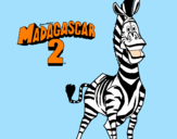 Disegno Madagascar 2 Marty pitturato su Ottavia