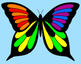 Disegno Farfalla 8 pitturato su di gaetano