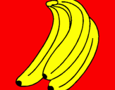 Disegno Banane  pitturato su richi