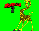 Disegno Madagascar 2 Melman pitturato su benny