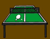 Disegno Ping pong pitturato su nick