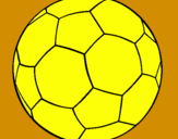 Disegno Pallone da calcio II pitturato su chiarapic