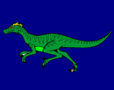 Disegno Velociraptor  pitturato su istbuonarroti TOMMASO