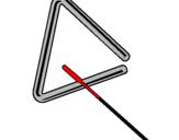Disegno Triangolo pitturato su alice