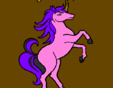 Disegno Unicorno pitturato su ale