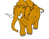 Disegno Mammuth II pitturato su GIORGIA