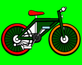 Disegno Bicicletta pitturato su GABRIEL