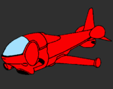 Disegno Nave supersonica  pitturato su il macchinista