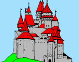 Disegno Castello medievale  pitturato su snoupI/NOAH.