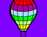 Disegno Pallone aerostatico pitturato su MARIO