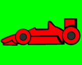 Disegno Formula 1 pitturato su laviero