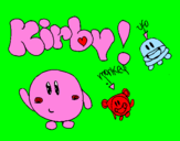Disegno Kirby 4 pitturato su katia