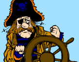 Disegno Capitano dei pirati  pitturato su MANUEL