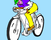 Disegno Ciclismo pitturato su alvise frizzele