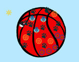 Disegno Pallone da pallacanestro pitturato su MATTIA747