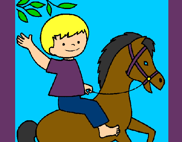 bambino a cavallo
