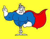 Disegno Superhero pitturato su vincy1997