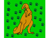 Disegno Tyrannosaurus Rex pitturato su AlessioM