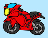 Disegno Moto dello sport pitturato su MATTIA08