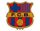 Disegno Stemma del FC Barcelona pitturato su mattiaapo