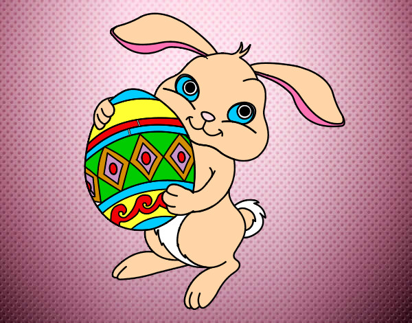 Disegno coniglio pasquale colorato da Anastasiaa il 25 di Marzo del 2012
