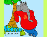 Disegno Horton pitturato su giuliana