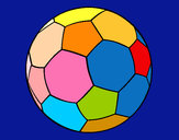 Disegno Pallone da calcio II pitturato su 22st