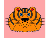 Disegno Tigre III pitturato su leon