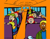 Disegno Bus scolastico pitturato su Francy01