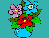 Disegno Vaso di fiori  pitturato su immy