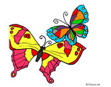 Disegno Farfalle pitturato su marigenny