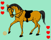 Disegno Cavallo da competizione pitturato su horses