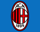 Disegno Stemma del AC Milan pitturato su ChiccoSim