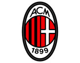 Disegno Stemma del AC Milan pitturato su antonio10