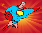 Disegno Supereroi grosso pitturato su antonio10