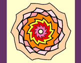 Disegno Mandala 9 pitturato su WalViolet