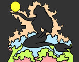Disegno Sagoma di sirena  pitturato su Mapels97