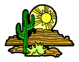 Disegno Deserto di Colorado pitturato su Laurentiu