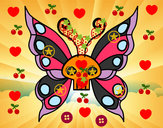 Disegno Emo Farfalla pitturato su ManCuba
