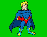 Disegno Muscoloso supereroe pitturato su Gogeta2000