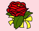 Disegno Rosa, botanica pitturato su luci19687