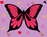 Disegno Farfalla 8 pitturato su cacodidi