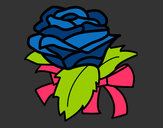 Disegno Rosa, botanica pitturato su MARILENA