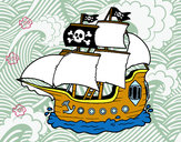 Disegno Barca Pirata pitturato su maria69