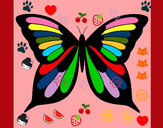 Disegno Farfalla 8 pitturato su vilmadi