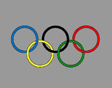 Disegno Anelli dei giochi olimpici  pitturato su Davide2007