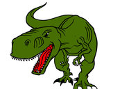 Disegno Tyrannosaurus Rex arrabbiata pitturato su alexxx
