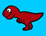 Disegno Giovane Tirannosauro rex pitturato su FILIPPO31
